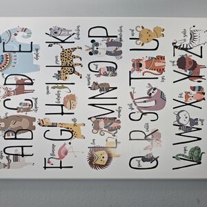 Animal Alphabet Wall Art
